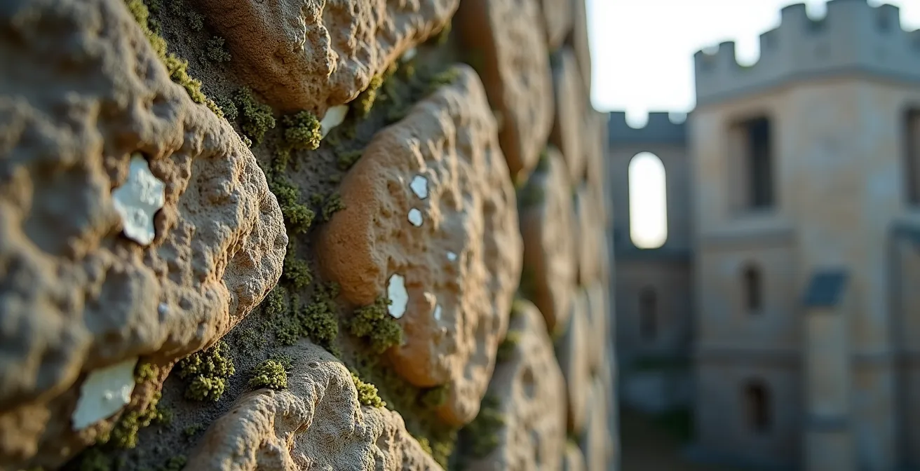 Panoramablick auf die malerische Burgenstraße mit mittelalterlichen Burgen