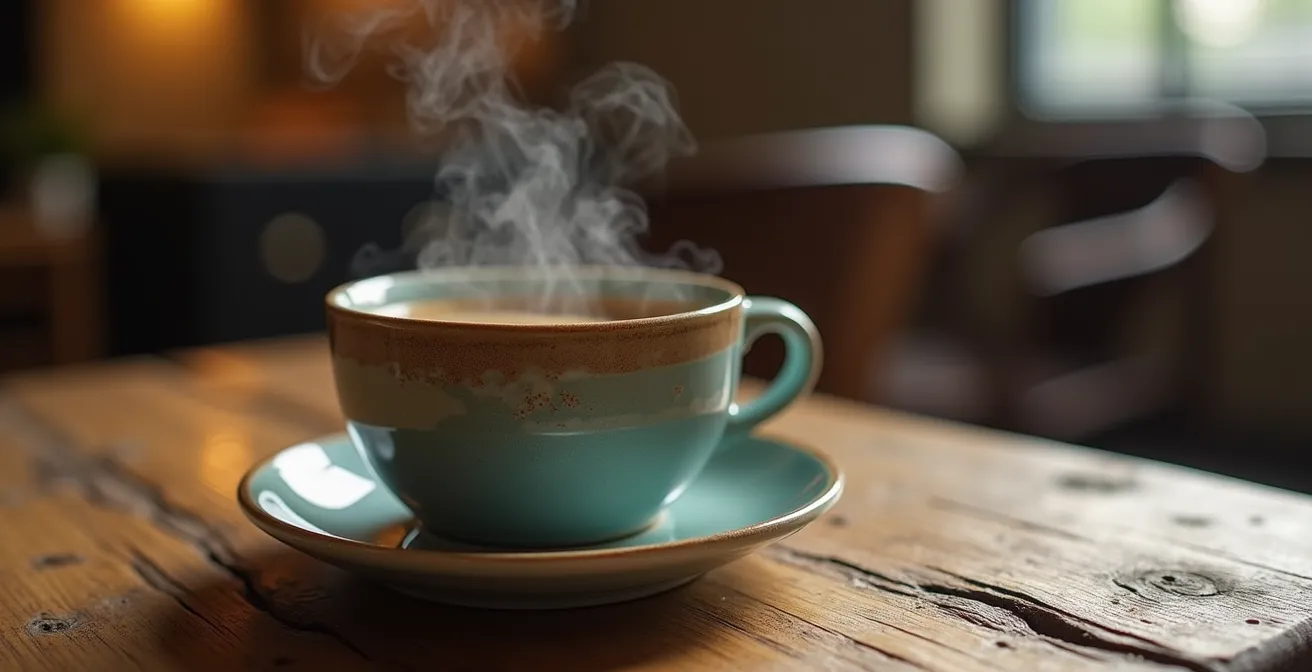 Kontrastierender Vergleich der Atmosphäre eines gemütlichen Boutique-Hotels und eines modernen Kettenhotels.