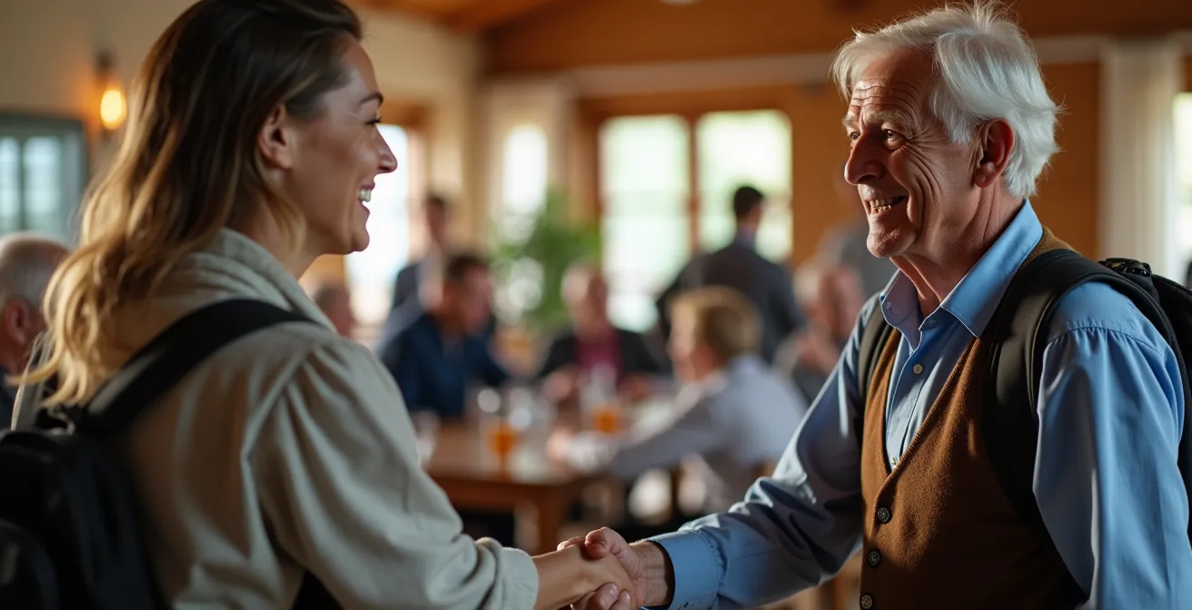 Menschen verschiedener Generationen bei gemeinsamer Vereinsaktivität in Deutschland
