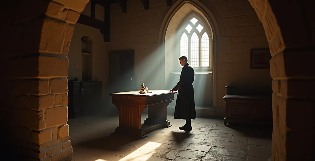 Historisches Ambiente der Lutherstube auf der Wartburg